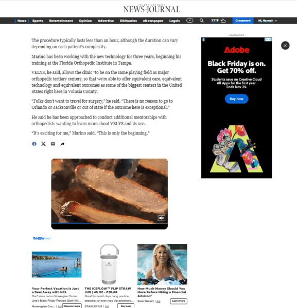 Dr. Dominic V Marino News Journal